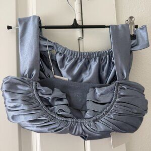 Dusty Blue Divino Seas Bikini, Size S